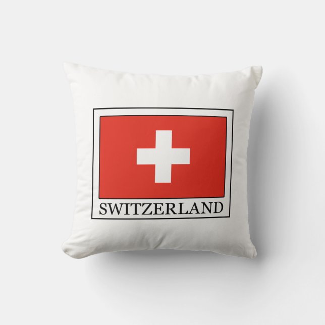 Switzerland Throw Pillow (Front)