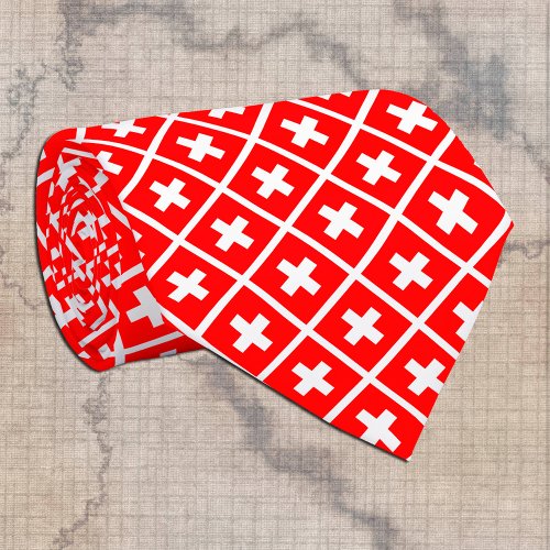 Switzerland Ties fashion Swiss Flag business Neck Tie