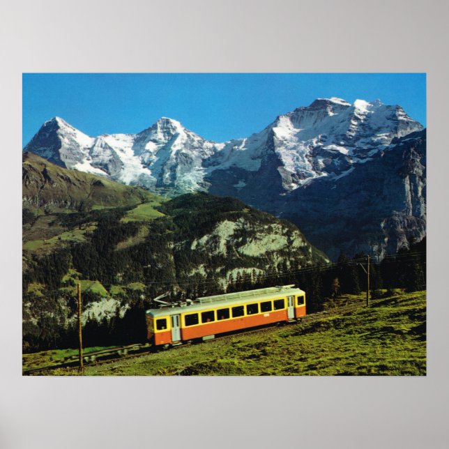 Switzerland,  Train to Jungfraujoch, Poster (Front)