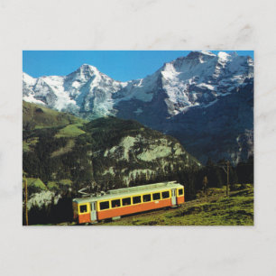 Switzerland, Train to Jungfraujoch, the top of Eur Postcard