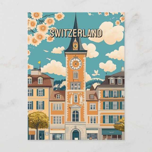 Switzerland Travel Postcard (Front)