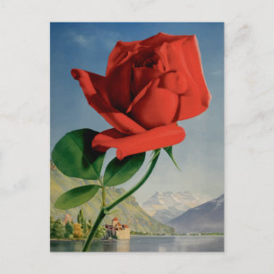 Switzerland Travel Poster Postcard