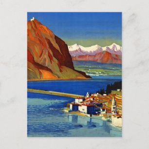 Switzerland Travel Poster Postcard