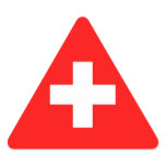 SWITZERLAND TRIANGLE STICKER