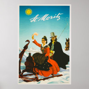 Switzerland Vintage Travel Poster