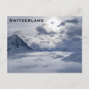 Switzerland Vintage Travel Tourism Add Postcard