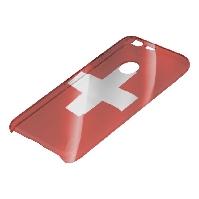 Switzerland waving flag uncommon google pixel case (Bottom)