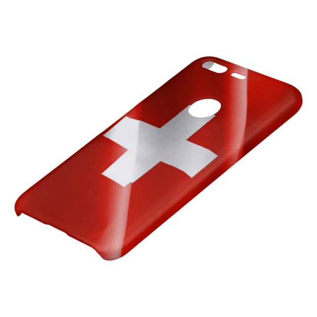Switzerland waving flag uncommon google pixel case (Bottom)