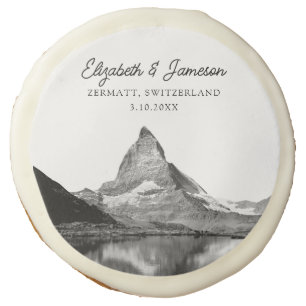 Switzerland Wedding Zermatt Matterhorn Favor Sugar Cookie