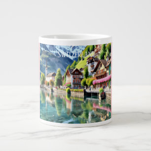 Switzerland, Where Beauty Never Ends Giant Coffee Mug