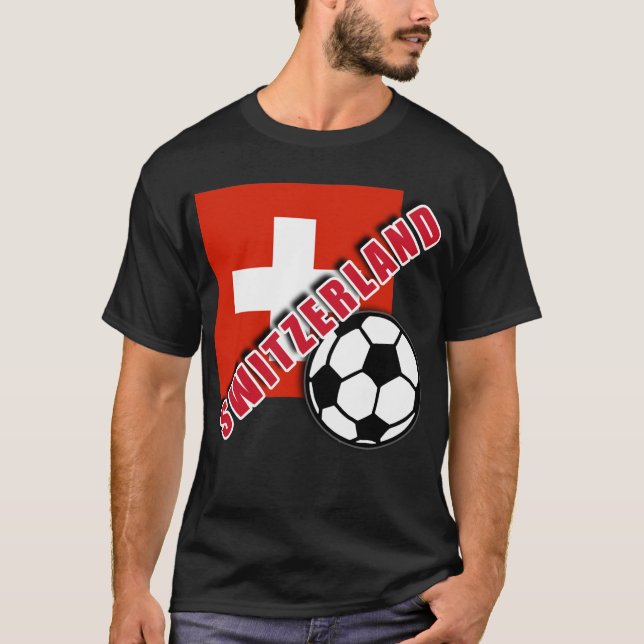 SWITZERLAND World Soccer Fan Tshirts (Front)