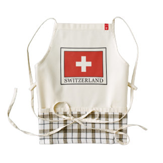 Switzerland Zazzle HEART Apron