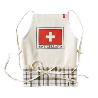 Switzerland Zazzle HEART Apron