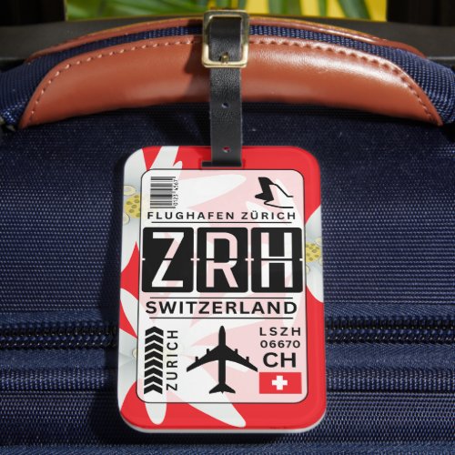 Switzerland Zurich Luggage Tag