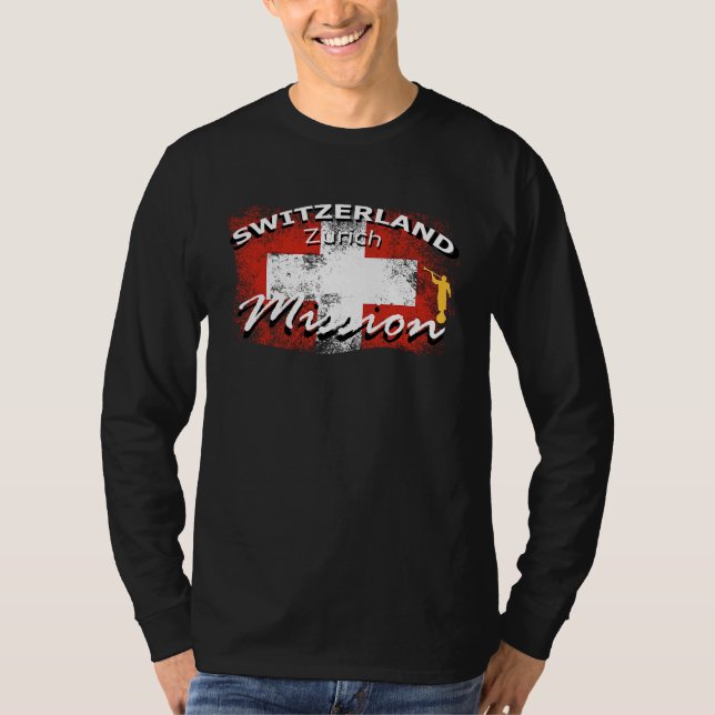 Switzerland Zurich Mormon LDS Mission Missionary T-Shirt (Front)