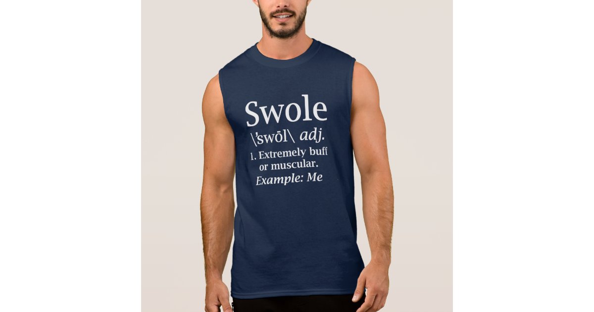 Swole funny men's fitness workout tank