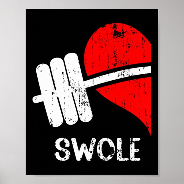 Swole Mates Couples Matching Gym Funny Tee Weightl Poster (Front)