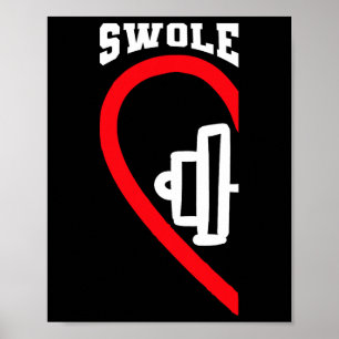 Swole Mates Cute Workout Matching Couples Valentin Poster
