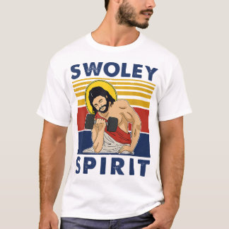 Swoley Spirit WEIGHT LIFTING Jesus Swoley Spirit T-Shirt