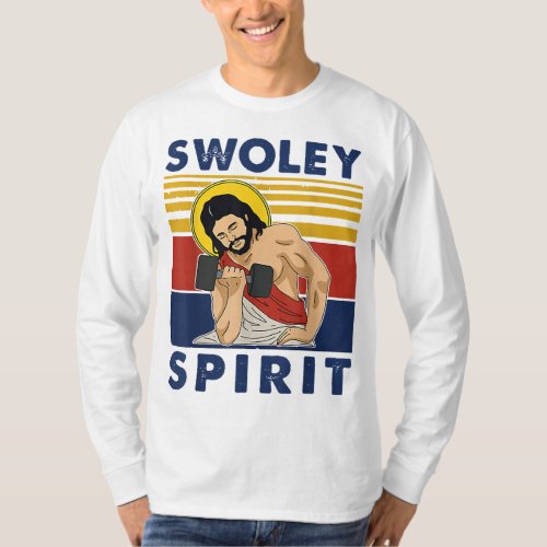 Swoley Spirit WEIGHT LIFTING Jesus Swoley Spirit T_Shirt