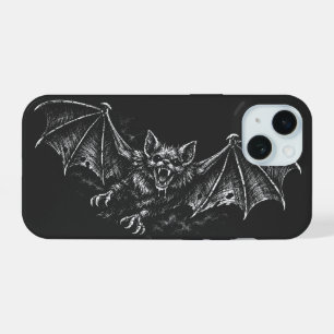 Swooping Bat - by BurnsInHell iPhone 15 Case