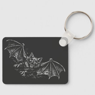 Swooping Bat - by BurnsInHell Keychain
