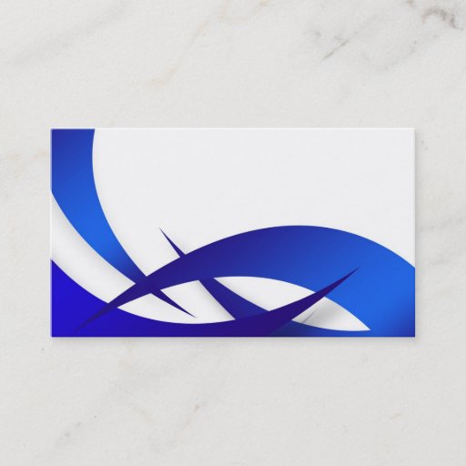 Customizable swooshy layout business card