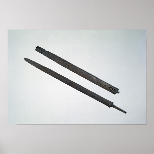 Sword and sheath, from La Tene, Switzerland Poster (Front)