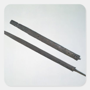 Sword and sheath, from La Tene, Switzerland Square Sticker