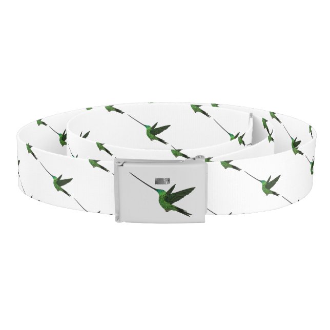 Sword-billed hummingbird cartoon illustration belt (Coil)