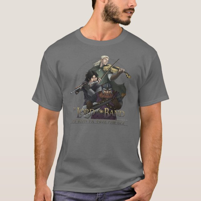 Sword, Bow, Axe Dark Shirt (front) (Front)