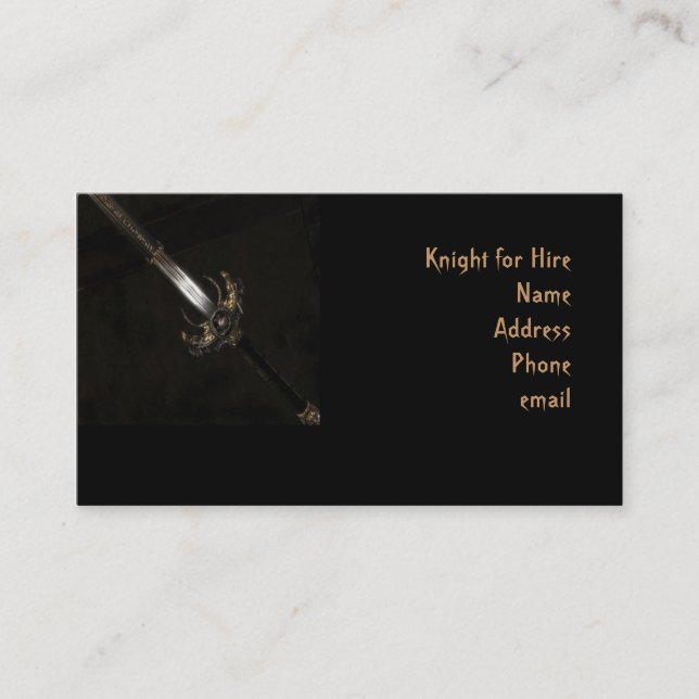 Sword Business Card (Front)
