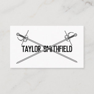 sword business card
