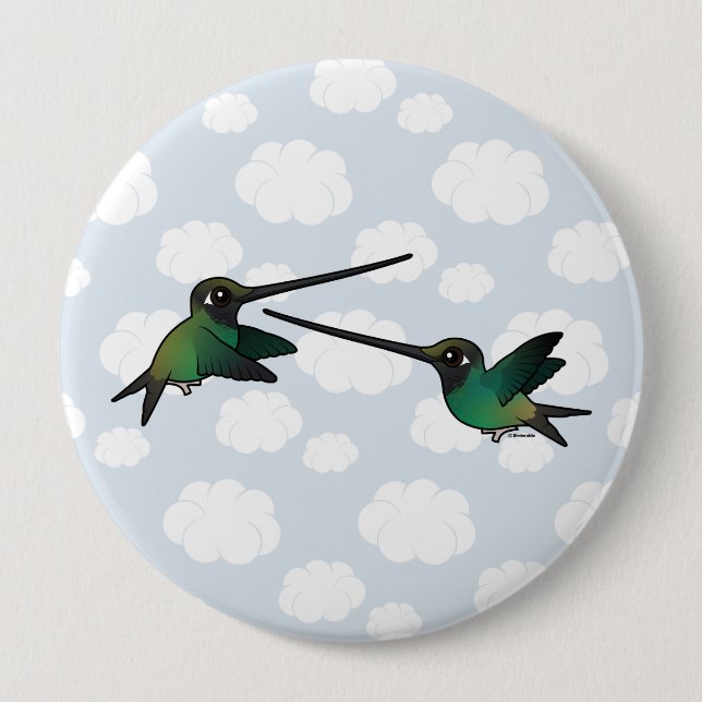 Sword-fighting-Hummingbirds Button (Front)