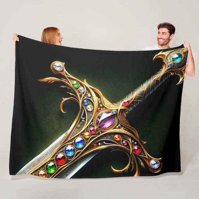 Sword Fleece Blanket (In Situ)