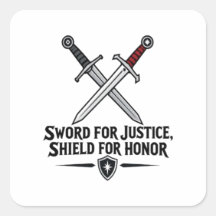 Sword For Justice Shield For Honor Fantasy Gaming