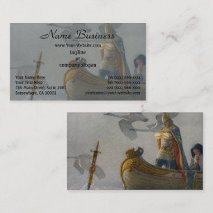 Sword in the Hand: Boy King Arthur by N.C. Wyeth Business Card
