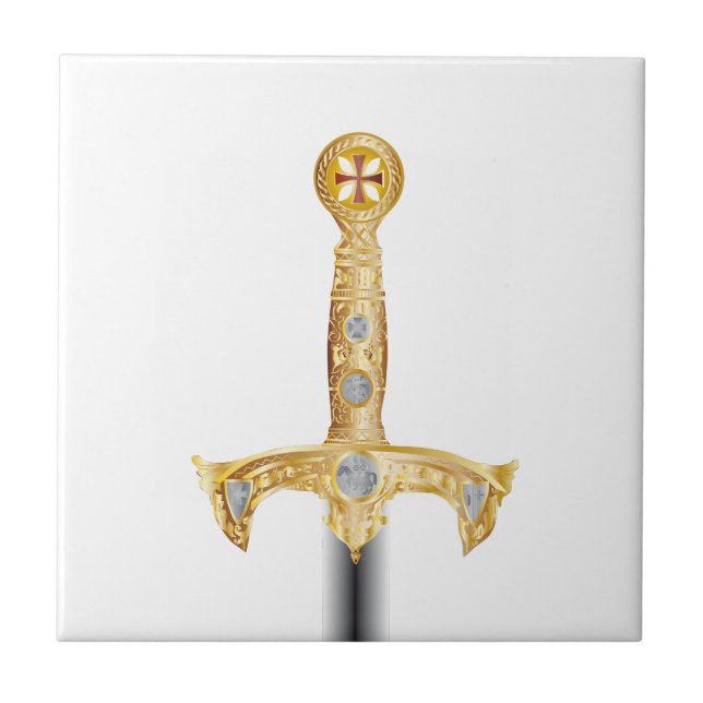 Sword of an Knight Templar Tile (Front)