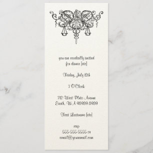 Sword of Justice (with Scales) Invitation