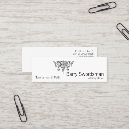 Sword of Justice (with Scales) Business Card