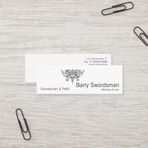 Customizable Sword of Justice (with Scales) Business Card