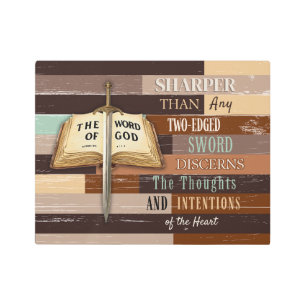 Sword of the Lord Rustic Metal Print