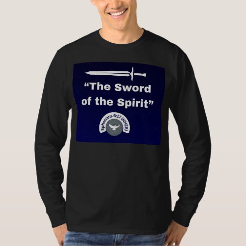 Sword of the Spirit _ Long Sleeve Black t_shirt