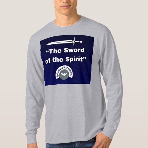 Sword of the Spirit _ Long Sleeve Lt Grey t_shirt