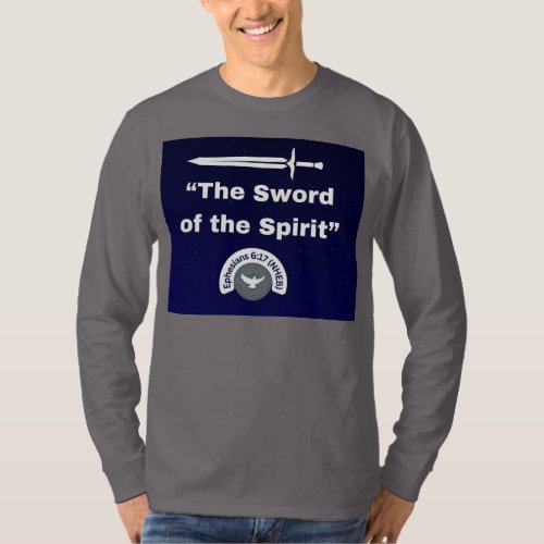 Sword of the Spirit _ Long Sleeve Med Grey t_shirt