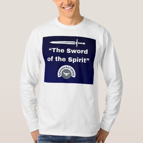 Sword of the Spirit Mens Long Sleeve White tshirt