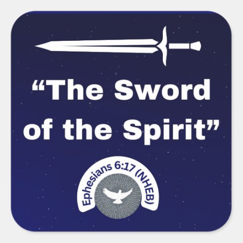 Sword of the Spirit _ Square Stickers