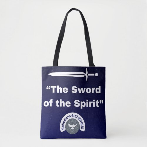 Sword of the Spirit _ Tote Bag with Black Handle