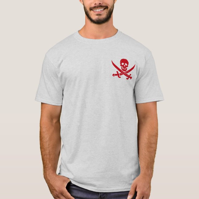 Sword Pirate Jolly Roger T-Shirt (Front)