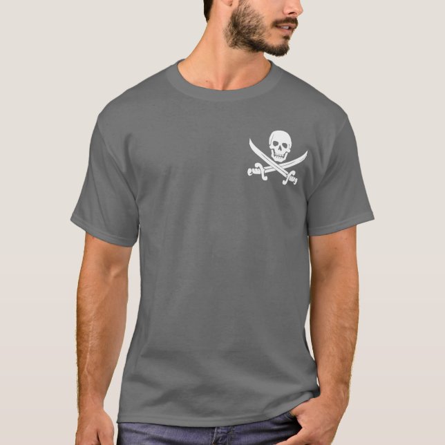 Sword Pirate Jolly Roger T-Shirt (Front)